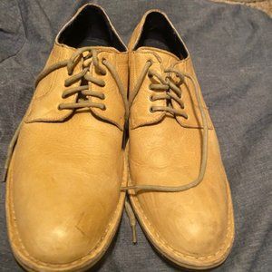 Cole Haan Light Beige soft leather lace ups